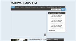 Desktop Screenshot of mahwahmuseum.org