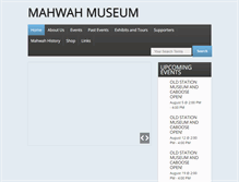 Tablet Screenshot of mahwahmuseum.org
